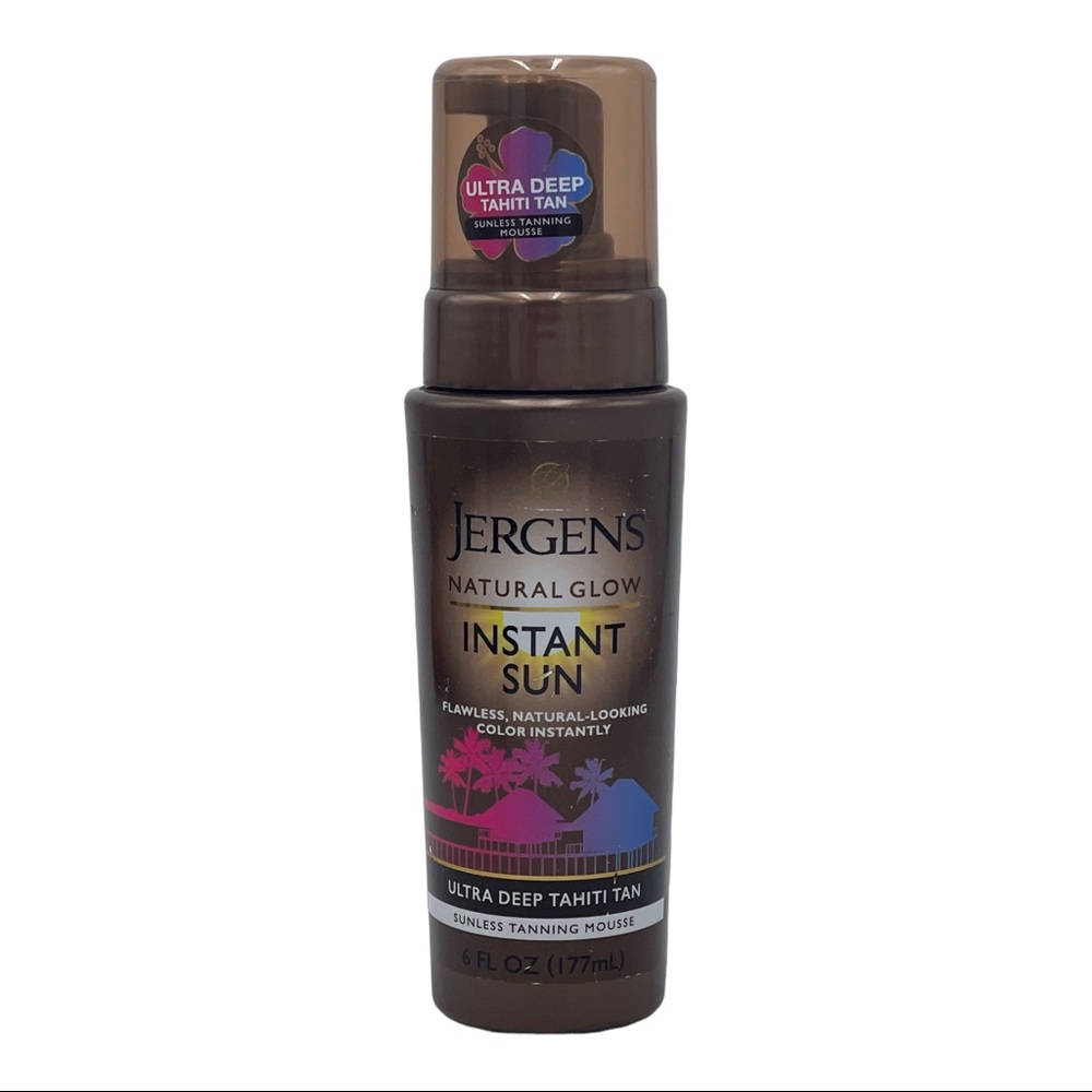 Jergens Natural Glow Instant Ultra Deep Tahiti Tan Sunless Tanning Mousse 6 oz
